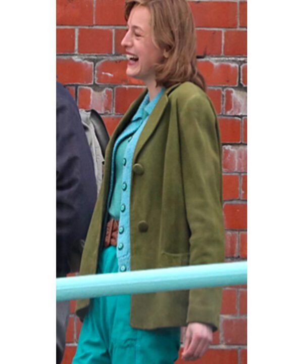 My Policeman 2022 Emma Corrin Green Blazer