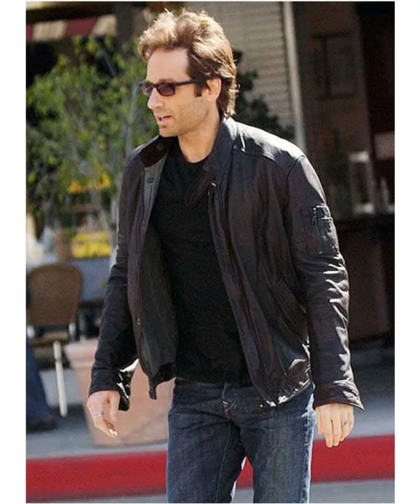Californication Hank Moody Black Leather Jacket