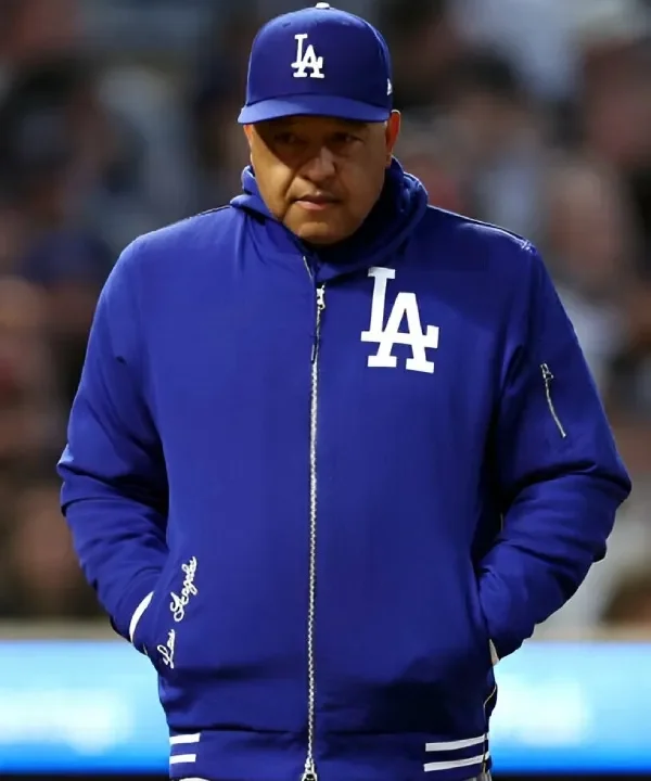 Dave Roberts LA Dodgers Blue Bomber Jacket