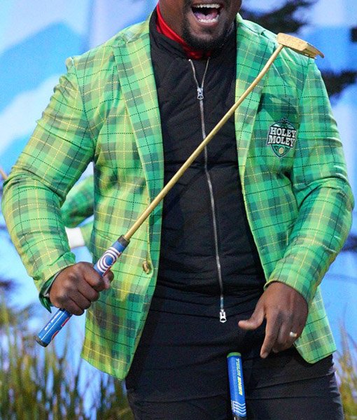 Holey Moley Green Plaid Jacket