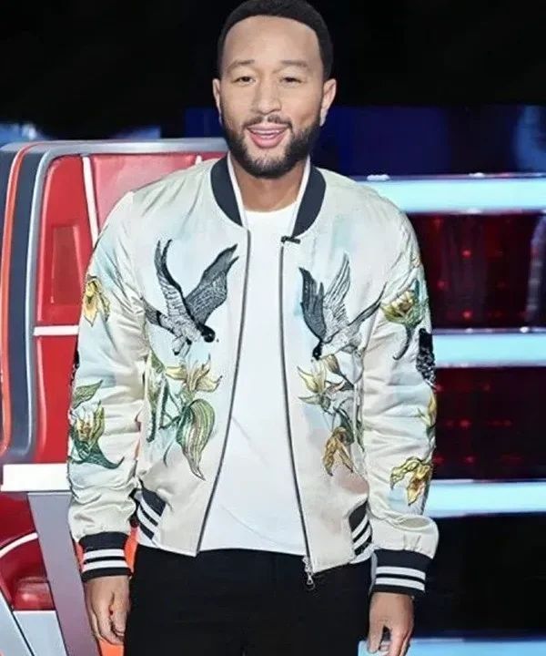 John Bird Print Bomber Jacket