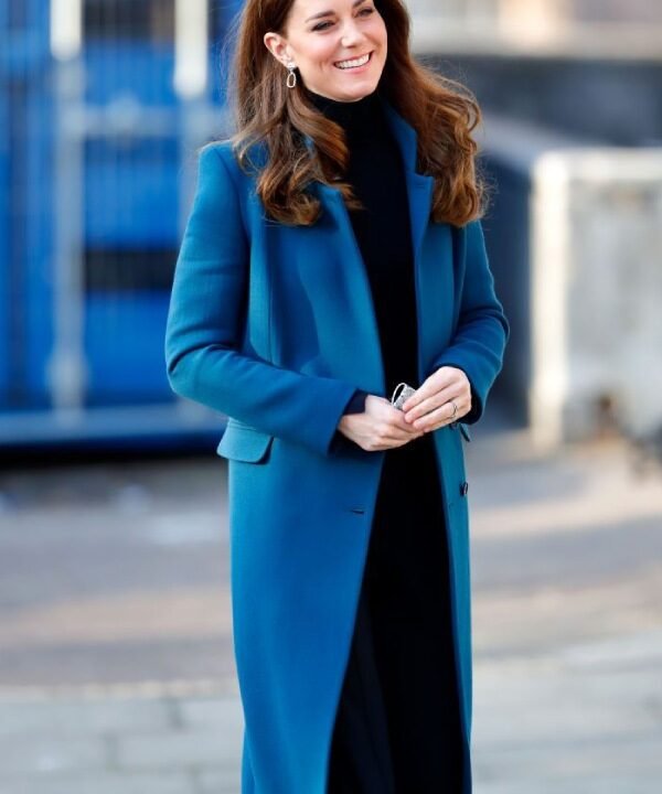 Princess of Wales Teal Trench Coat
