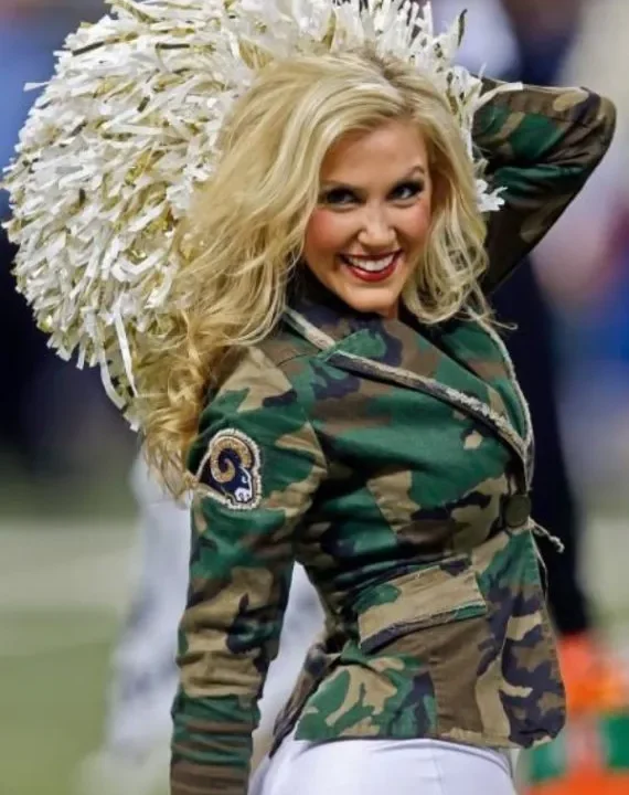 Los Angeles Rams Cheerleaders Camouflage Coat