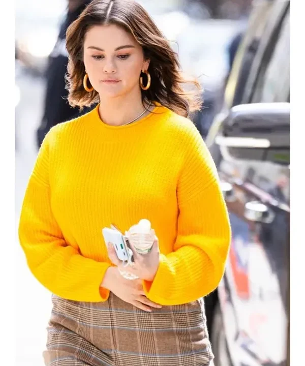 Only Murders in the Building 2024 Selena Gomez Yellow Sweater