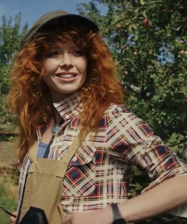 Poker Face S02 Natasha Lyonne Checkered Shirt