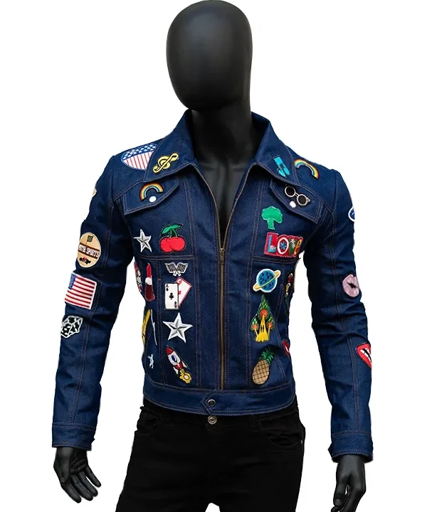 Rocketman Taron Egerton Blue Denim Jacket