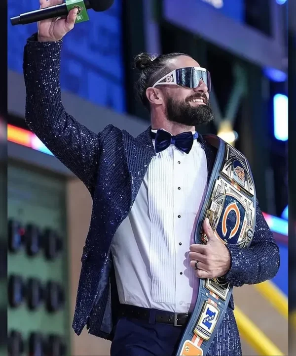 Seth Rollins 2025 Draft Blue Blazer