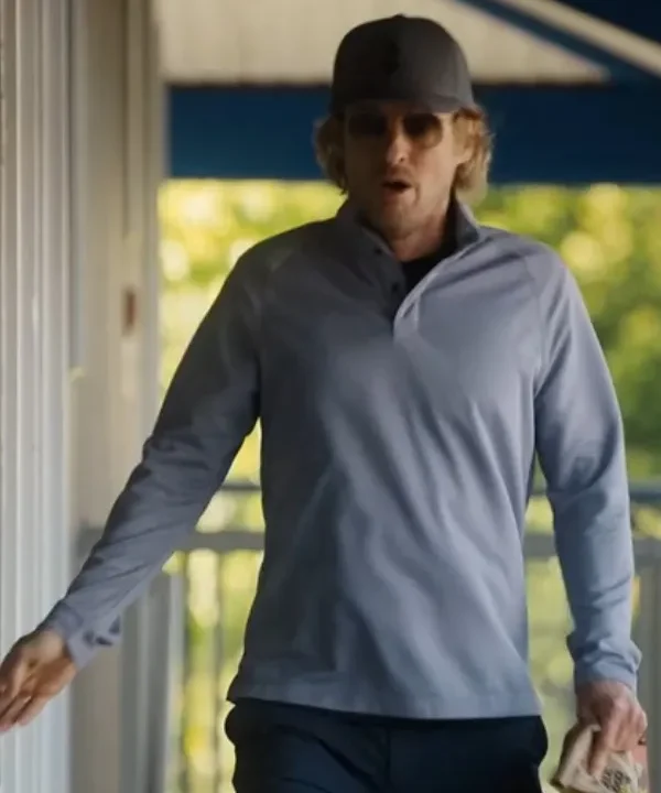 Stick Owen Wilson Grey Polo T-Shirt
