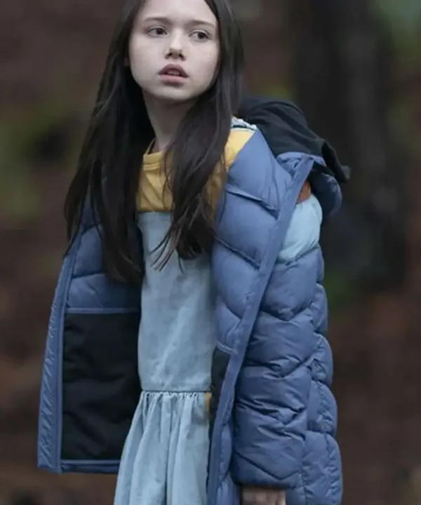 Violet Mcgraw M3GAN Blue Puffer Hooded Jacket